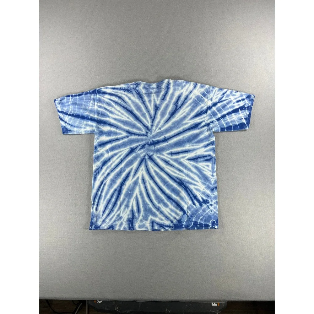 Vintage Y2K Walt Disney World Kids Tie Dye Blue/White Mickey Kids Size (Large)